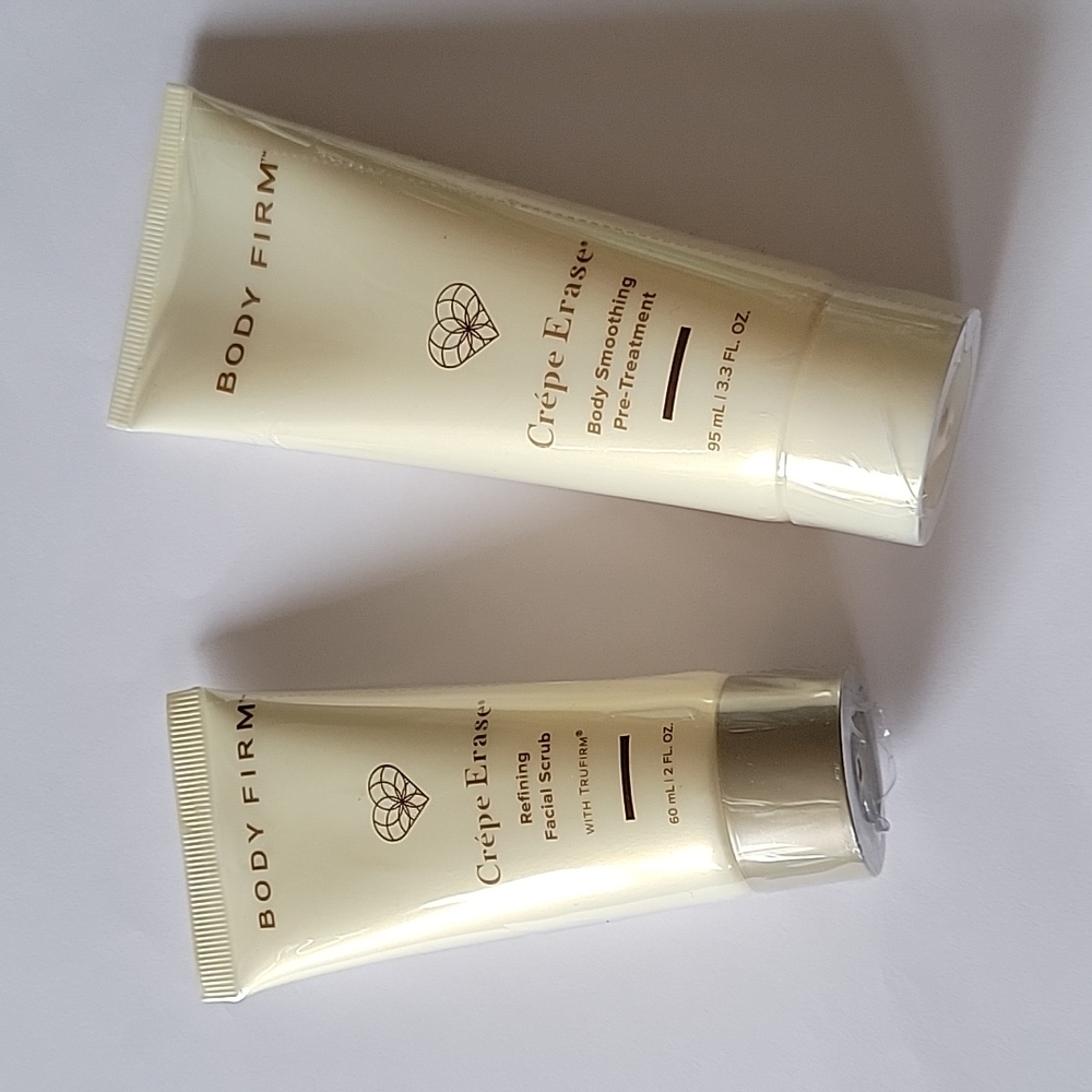 Crepe Erase Refining facial scrub and Body Smoothing Treatment